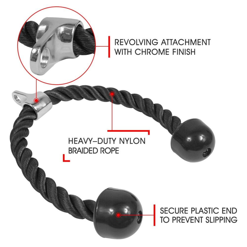 premium gym triceps rope