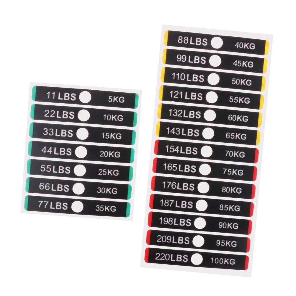 Gym Machine Ms Stack Weight Stickers