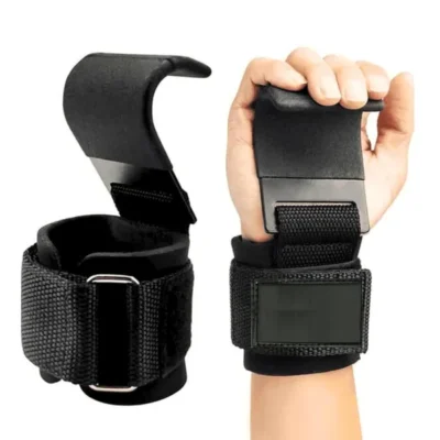 Gym lifting straps with steel hook Grip