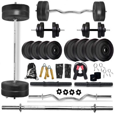 The Zeven Sports 20Kg Gym Kit Combo