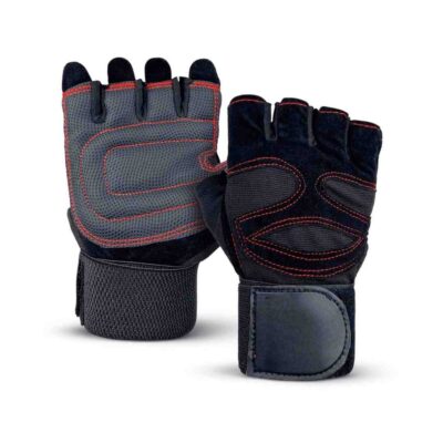 Gym gloves with wrist wrap